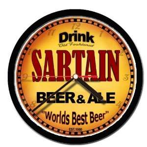  SARTAIN beer and ale cerveza wall clock 