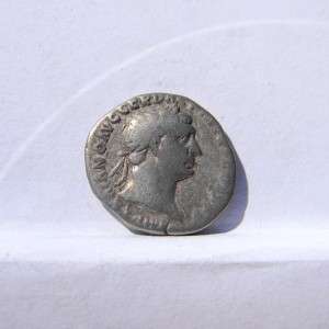 ROME Trajan era 98 117AD silver Denarius captive Dacian  