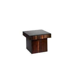   Lighting ENT16RB Root Squared End Table, Root Beer