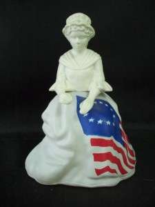 Vtg Avon Betsy Ross Figurine Decanter Topaze Cologne  