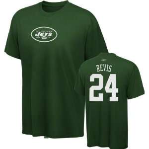  Darelle Revis New York Jets Green Reebok Name & Number T 