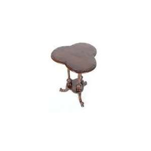  MJ52575_ VICTORIAN CLOVERLEAF ACCENT PARLOR SIDE TABLE 