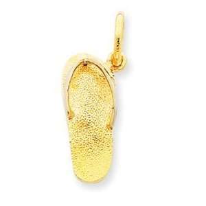  14k Gold Sandal Charm Jewelry