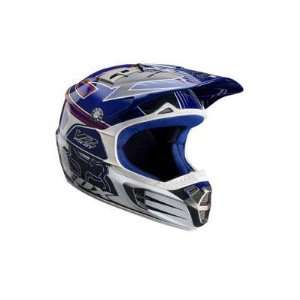 Fox Racing V2 Youth MX Bicycle Helmet   Blue   01068 002  