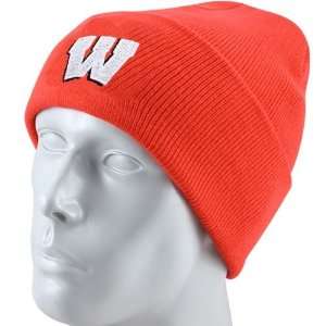   Badgers Cardinal Basics Classic Cuffed Knit Beanie