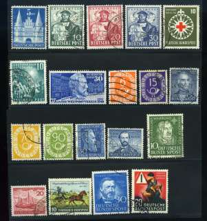 GERMANY STAMPS SCOTT #661a//695 USED CV $183.70  