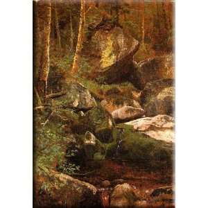   Stream 21x30 Streched Canvas Art by Bierstadt, Albert