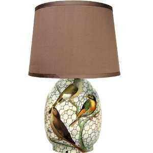  Decoupage Bird Lamp