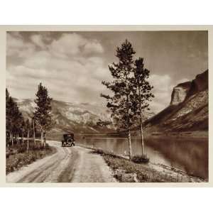  1926 Lake Minnewanka Banff Alberta Canada Photogravure 
