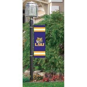  NCAA LSU Tigers Post Banner Flag Patio, Lawn & Garden