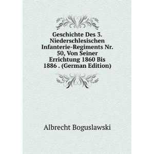   1886 . (German Edition) (9785874953072) Albrecht Boguslawski Books