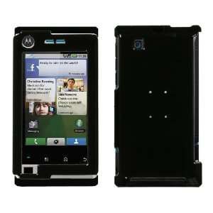  MOTOROLA A555 (Devour) Solid Black Phone Protector Cover 