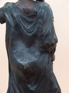 Bronze  Warrior Woman with Eagle Greek Mythology  