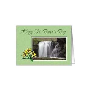  Saint David`s Day   Lower Ddwli Waterfall Card Health 