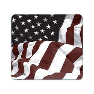  Art Mouse Pad, American Flag Design, 8 3/5 x 8