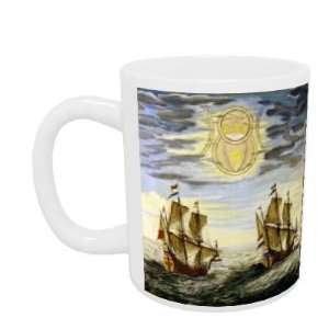  The sun and the stars guiding the sailors on   Mug 