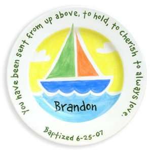  Sailboat Personalized Plate 