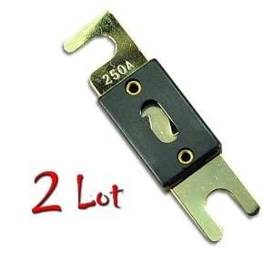   2PCS 250AMP 250A ANL Fuse Gold Plated For Car Audio
