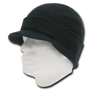  by Decky BLACK CURVED VISOR BEANIE JEEP CAP CAPS HAT HATS 