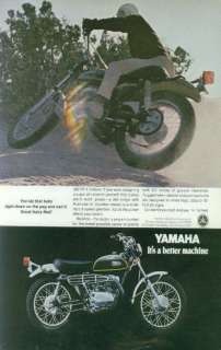 Yamaha 360 RT 1 Enduro 1970 Original Motorcycle Ad  