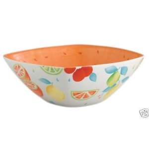  Andrea by Sadek Kitchen Square Bowl Kumquat Fruit NEW 