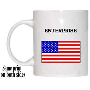  US Flag   Enterprise, Alabama (AL) Mug 