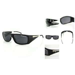  Bobster Defector Black With Metal Temples Sunglasses 