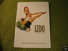 LIDO CABARET PARIS 1977 photo program nudity dancers