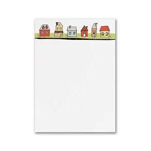  Masterpiece Line of Houses Flat Card   5.5 x 7.75   20 