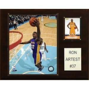  Los Angeles Lakers Ron Artest 12x15 Player Plaque 