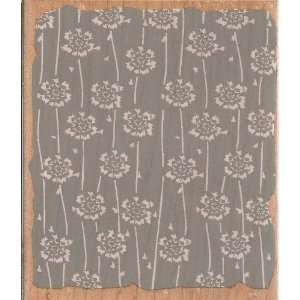  Japanese Textile Background Wood Mounted Rubber Stamp 