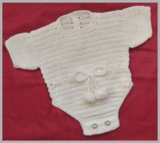 PATTERN TO CROCHET A CHRISTENING OUTFIT FOR BABY BOYS OR REBORN DOLL 