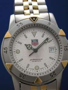 Mans TAG Heuer 1500 Professional Two Tone Watch  WD1221 K 20   39mm 