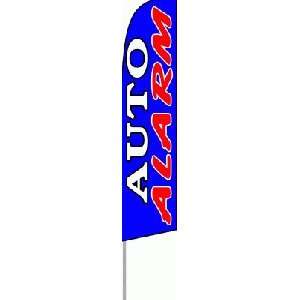  Auto Alarm Red White Blue Extra Wide Swooper Feather Flag 