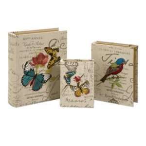  Ruthy Embroidered Fabric Book Boxes   Set of 2