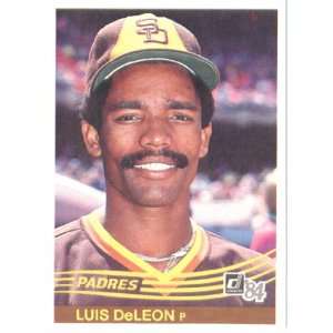  1984 Donruss # 162 Luis DeLeon San Diego Padres Baseball 