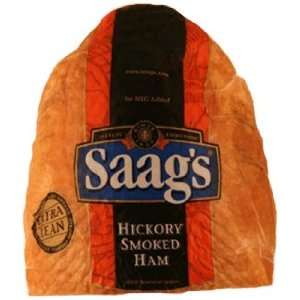 Saags Hickory Smoked Ham 6 Lb Approx. Grocery & Gourmet Food