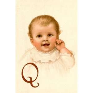 Baby Face Q   Poster by Ida Waugh (12x18)
