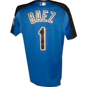  Baez #1 Mets Game Used Spring Training Batting Practice 