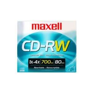  O MAXELL O   Disk   CD R/W 80 min   branded   slimline 