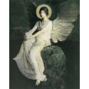  Winged Figure Seated Upon A Rock artist Abbott Handerson 