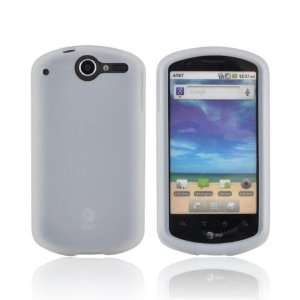  For AT&T Impulse 4G Frost White Rubbery Feel Silicone Skin 