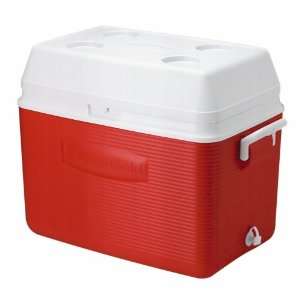  Rubbermaid 2A16 54 Quart Victory Cooler, Red Patio, Lawn 