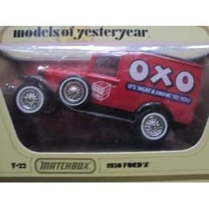 1930 Ford A van (red) OXO Logo Matchbox Model of Yesteryear Lesney Y 