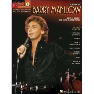  Hal Leonard Barry Manilow   Pro Vocal Songbook & CD for 