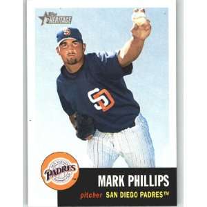 2002 Topps Heritage #214 Mark Phillips RC   San Diego 