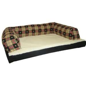  Beasley Couch Dog Bed 54W Red Paw Plaid
