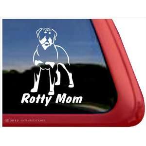  Rotty Mom ~ Rottweiler Vinyl Window Auto Decal Sticker 