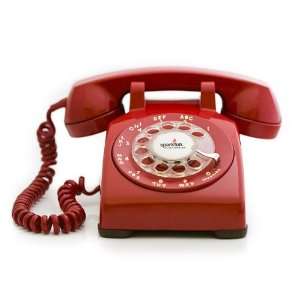  Portable Rotary Phone   Red Electronics