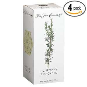 Fine Cheese Co., Rosemary Crackers For Soft Cheese, 5.3 oz (Pack of 4)